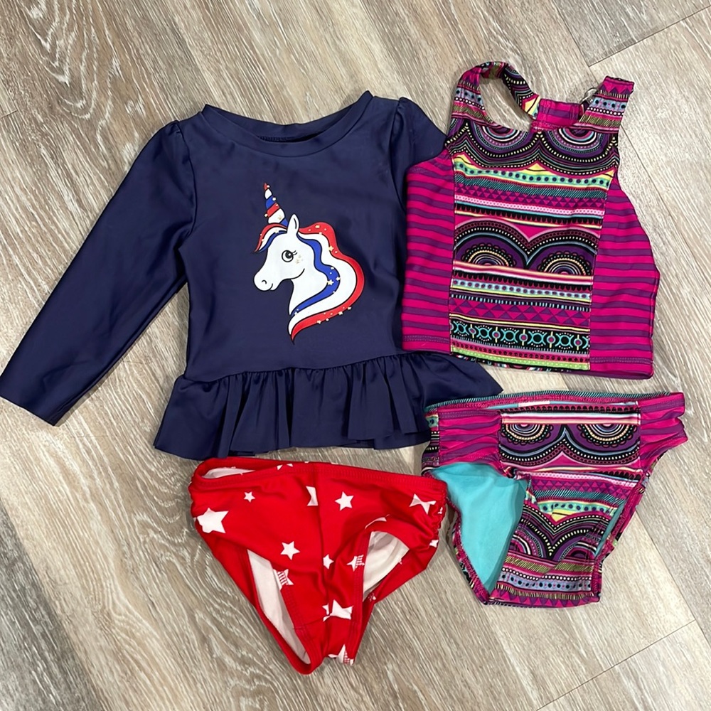 Cat & Jack swim suit bundle 12 mo